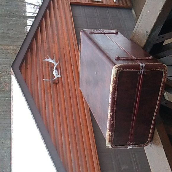 💼 Vintage Samsonite Suitcase, Leather Carry On Suitcase, Mid Century - Picture 1 of 16